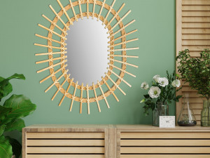 Oglinda perete Boho 57CM QDJ5749 - Img 5