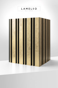 Panou riflat 3D Milo, Auriu, 270x11.6cm, Lamelio - Img 4