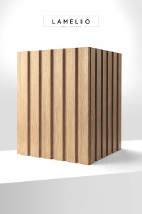 Panou riflat 3D Olmo, Oak Gold II, 270x11.6cm, Lamelio - Img 4