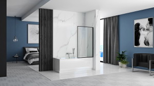 Paravan pentru cada Rea Fix 70 Black - Img 3