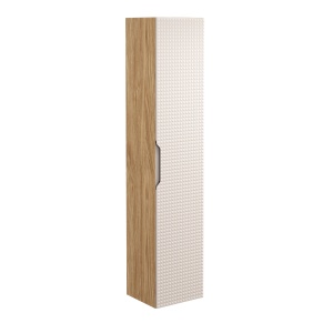 Set mobilier 120cm cu blat, lavoar pe blat Cloud si dulap inalt - Img 5