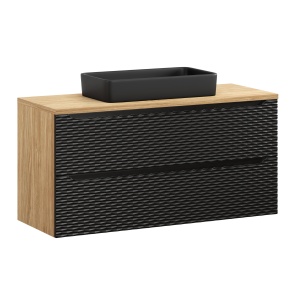 Set mobilier 120cm cu blat si lavoar Slim blat - Img 1
