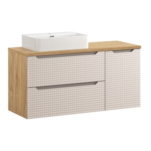 Set mobilier de 120 cm cu blat si lavoar de blat Trust - Img 1