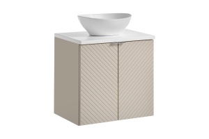 Set mobilier de 60 cm cu blat si lavoar Lola pe blat - Img 1