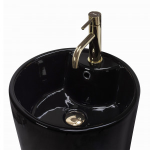 Lavoar de podea freestanding Ceramic BLANKA Negru Black - Img 6