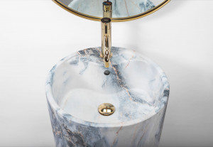 Lavoar de sine stătător Ceramic Rea Anya Granit matt - Img 5