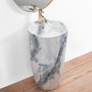 Lavoar de sine stătător Ceramic Rea Anya Granit matt - Img 4