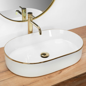 Lavoar pe blat Rea Nadia White Gold Edge - Img 5