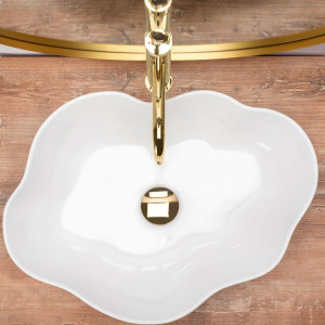 Lavoar pentru blat Rea Pearl White - Img 5