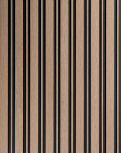 Panou riflat 3D Milo, Oak Sonoma, 270x11.6cm, Lamelio - Img 2