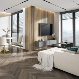 Panou riflat 3D Olmo, Oak Craft, 270x11.6cm, Lamelio - Img 1
