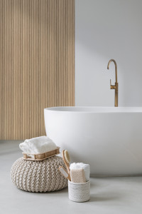 Panou riflat 3D Onda, Stejar Natural, 270x11.2cm, Lamelio - Img 5