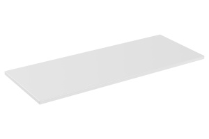 Set de mobilier 140 cm cu blat, 2 lavoare Kama pe blat, un dulap înalt și o oglindă - Img 4