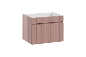 Set de mobilier de 60 cm cu o chiuvetă pe blat, un dulap înalt și o oglindă - Img 2