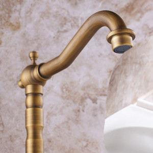 Baterie pentru baie / de bucătărie Rea Rustico antique gold - Img 4