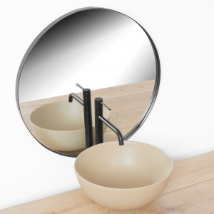 Baterie pentru baie REA Lugano Slim Black High - Img 2