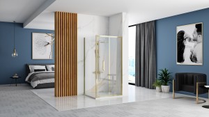 Cabina dus De colt Rapid Fold Gold Usa:100 x Perete:100 - Img 3