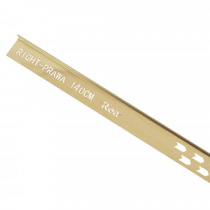 Cadă de duș bandă înclinată 140cm Brush Gold - Img 5