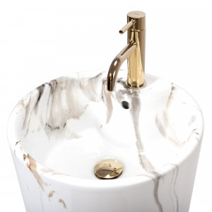 Lavoar freestanding de sine stătător Blanka Marble Marmura - Img 8