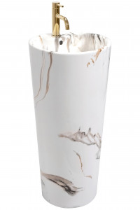 Lavoar freestanding de sine stătător Blanka Marble Marmura - Img 9