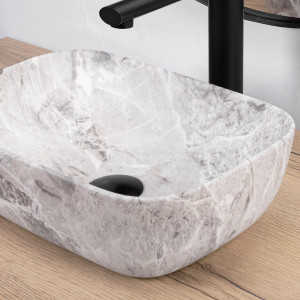 Lavoar pentru blat Rea Belinda mini stone matt - Img 3