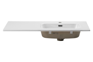 Lavoar pentru mobilier cu un singur bol 90cm cu blat ceramic - Img 2