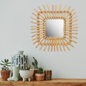 Oglinda perete Boho 45CM QDJ071 - Img 2