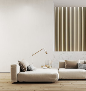 Panou riflat 3D Milo, Auriu, 270x11.6cm, Lamelio - Img 6