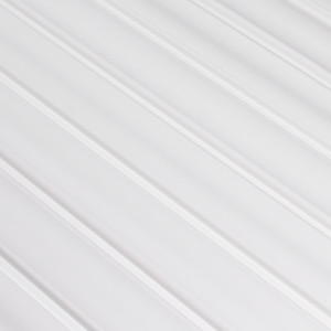 Panou riflat 3D Versal, Alb, 270x11.5 cm, Lamelio - Img 2
