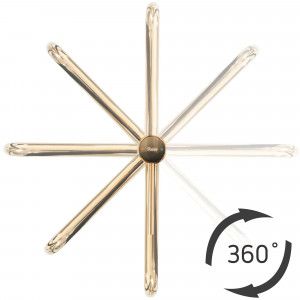 Baterie pentru baie Rea Lugano Slim Brush Gold High - Img 4