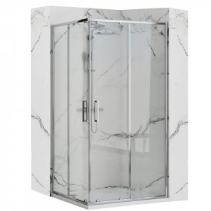Cabină de duș Rea Punto chrome 80 x 80-100 cm - Img 1