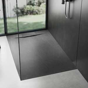 Cadita de dus Bazalt Black 80x100 - Img 2