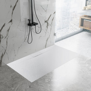 Cadita de dus Bazalt Long White 80x120 - Img 4