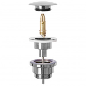 Dop pentru lavoar cu un click-clack universal Rea Chrome - Img 2