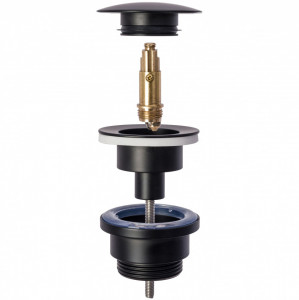 Dop pentru lavoar universal klik-klak Rea Old Black - Img 5