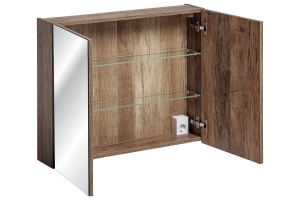 Dulap oglindă 80cm 2 uși - Img 3