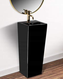 Lavoar freestanding de sine stătător Kamila Black - Img 7