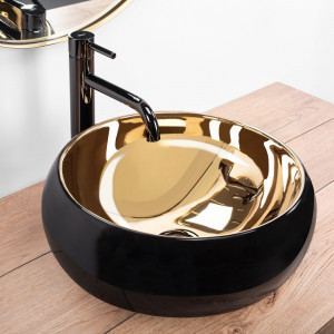 Lavoar pe blat REA Luna Gold/Black - Img 6