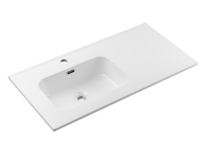 Lavoar pentru mobilier cu un singur bol 90cm cu blat ceramic - Img 1