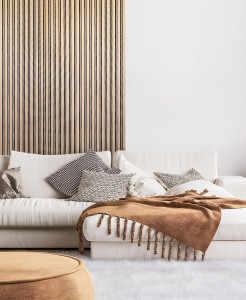 Panou riflat 3D Milo, Oak Sonoma, 270x11.6cm, Lamelio - Img 1
