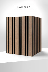 Panou riflat 3D Milo, Oak Sonoma, 270x11.6cm, Lamelio - Img 4