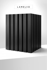 Panou riflat 3D Olmo, Negru, 270x11.6cm, Lamelio - Img 4