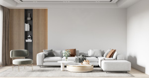 Panou riflat 3D Olmo, Oak Gold II, 270x11.6cm, Lamelio - Img 7