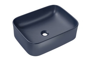 Set de mobilier 140 cm cu blat, 2 lavoare Kama pe blat, un dulap înalt și o oglindă - Img 5