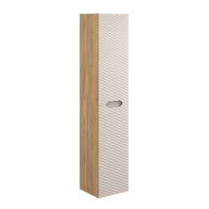Set mobilier 120cm cu blat, lavoar pe blat Cloud si dulap inalt - Img 5
