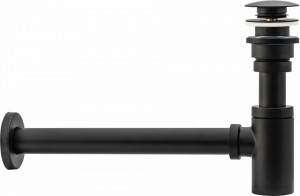 Sifon universal pentru lavoar clik-clak Universal Black Mat - Img 4