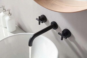 Baterie incastrata pentru lavoar REA EXIT black mat - Img 2
