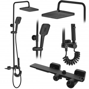 Coloana de dus REA HELIX Black - Img 1