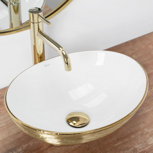 Lavoar pe blat Rea Sofia Brush Gold - Img 4