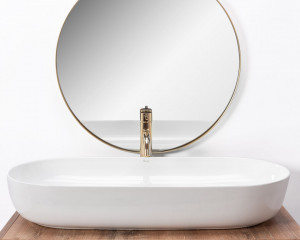 Lavoar pentru blat Rea CLEO 81 White - Img 5